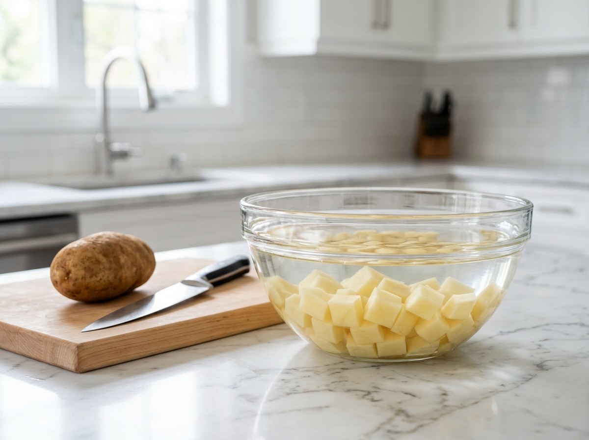 Prep Potatoes and Cold Water Bath