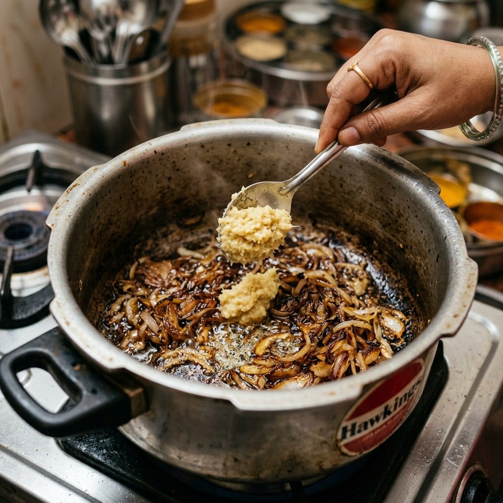 Add Ginger Garlic Paste