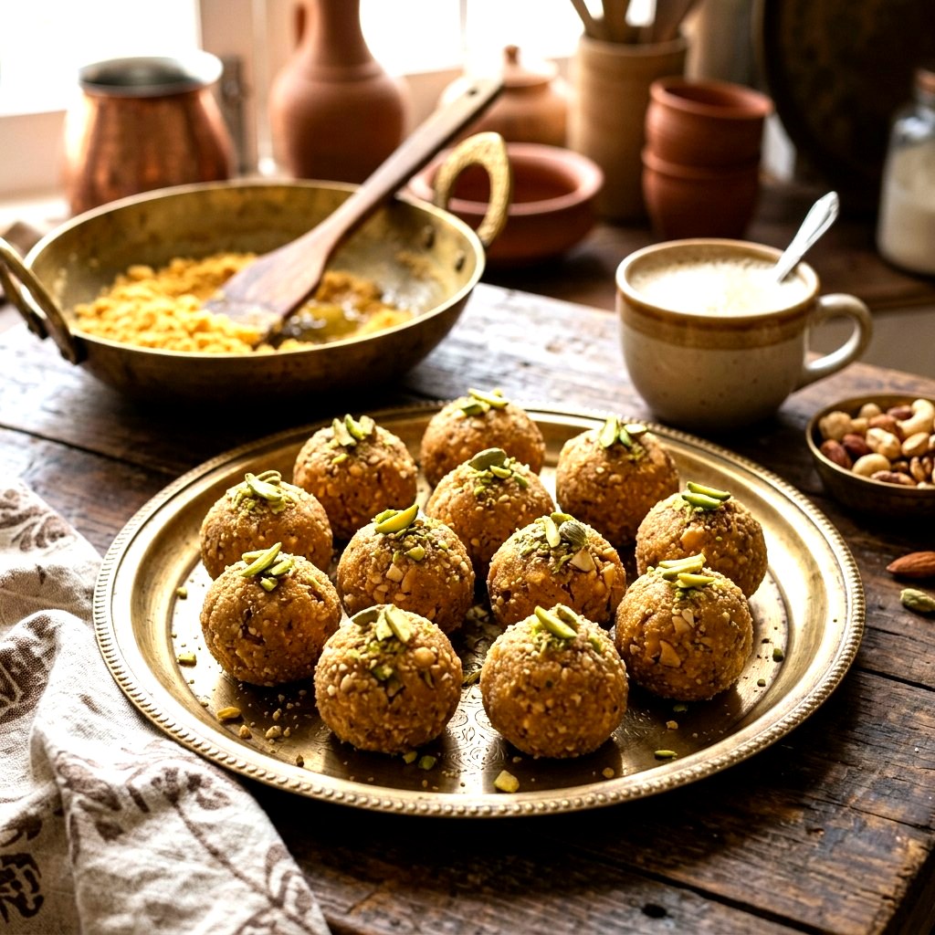 Punjabi Besan Ke Laddu Pinni