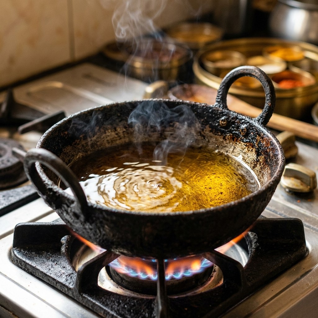 Heat the Oil