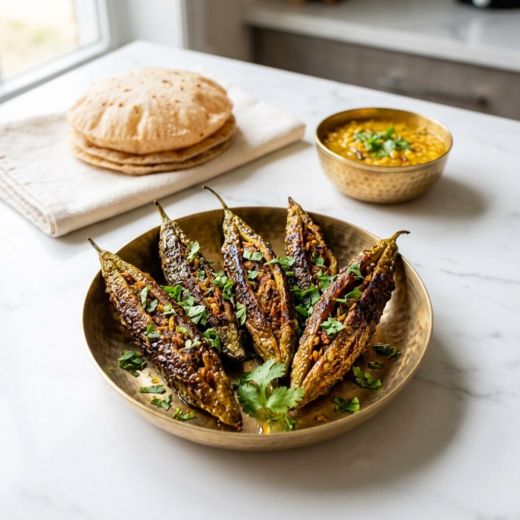 Bharwa Karela (Stuffed Bitter Gourd)