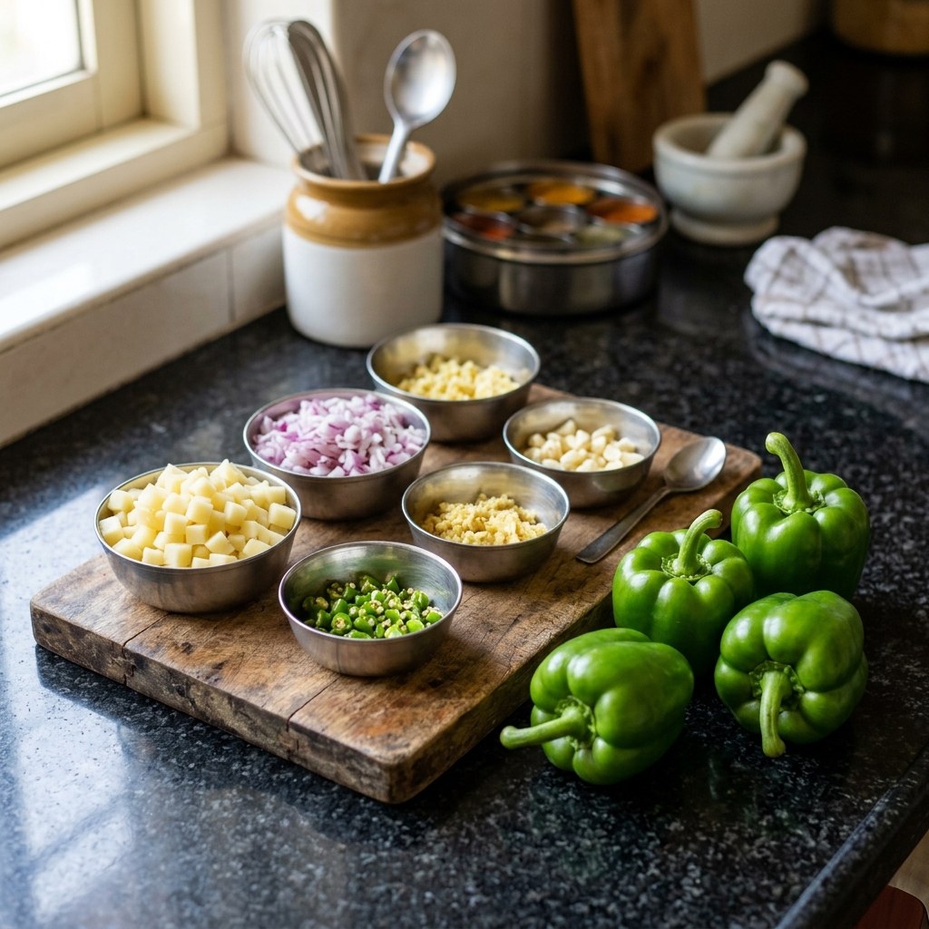Fine Chopping of Potatoes, Onions & Aromatics
