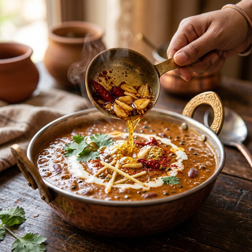 Final Garnish and Second Tadka