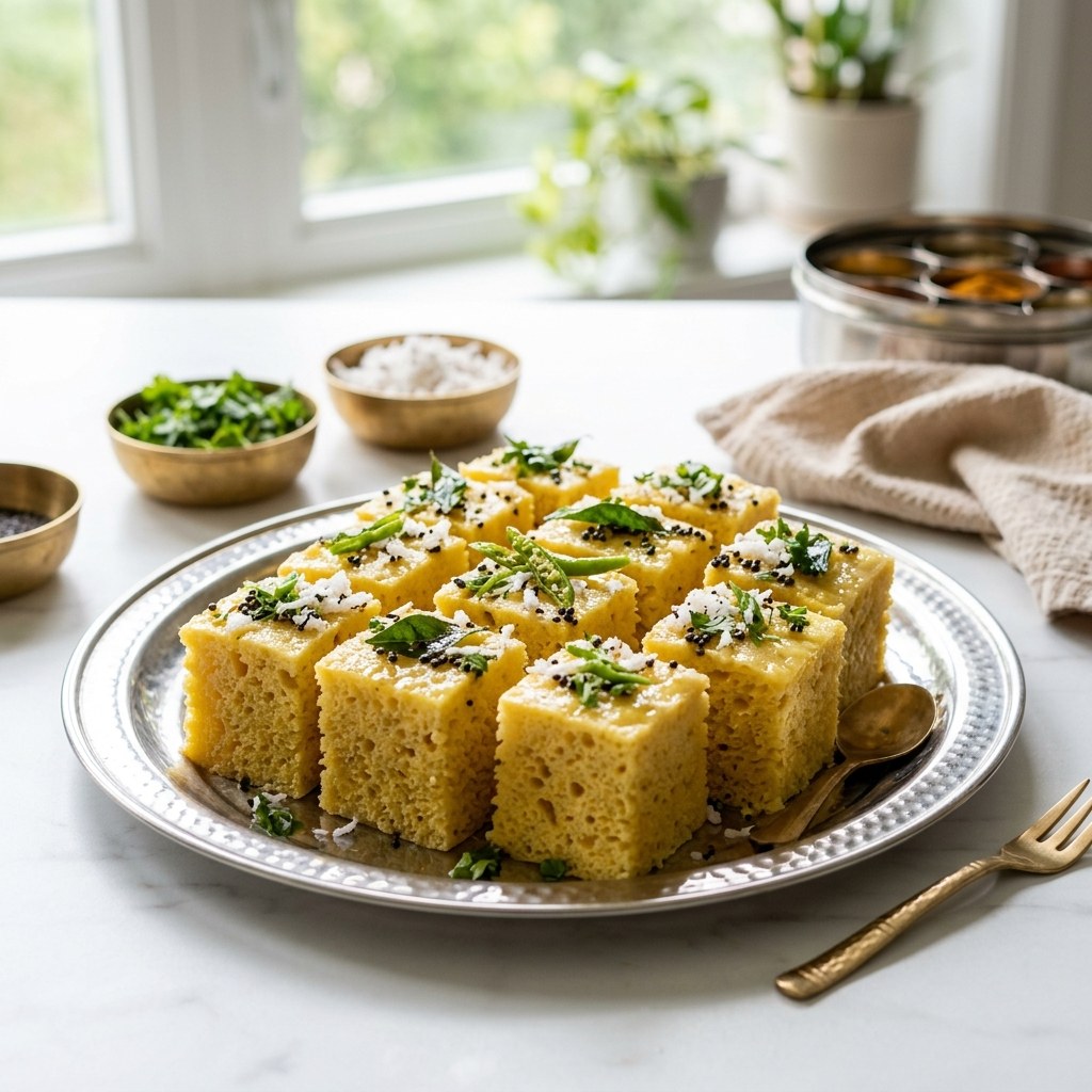Khaman Dhokla (Besan Dhokla)