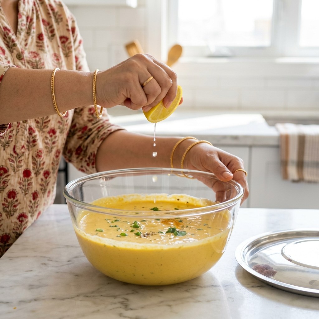 Add Lemon Juice and Rest for 15 Minutes