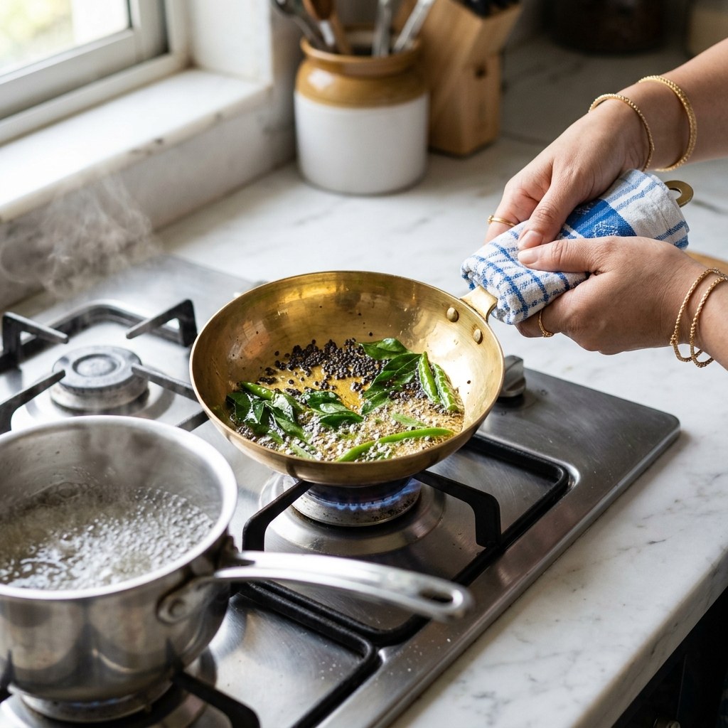 Prepare Sweet-Tangy Mustard Tadka