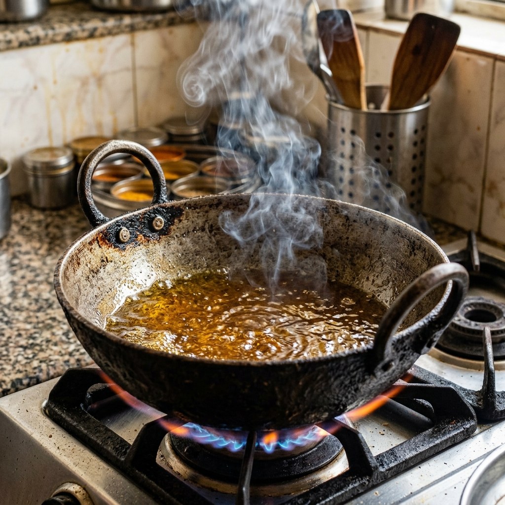 Heat the Mustard Oil