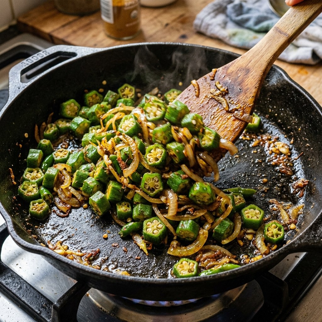 Stir-Fry the Bhindi
