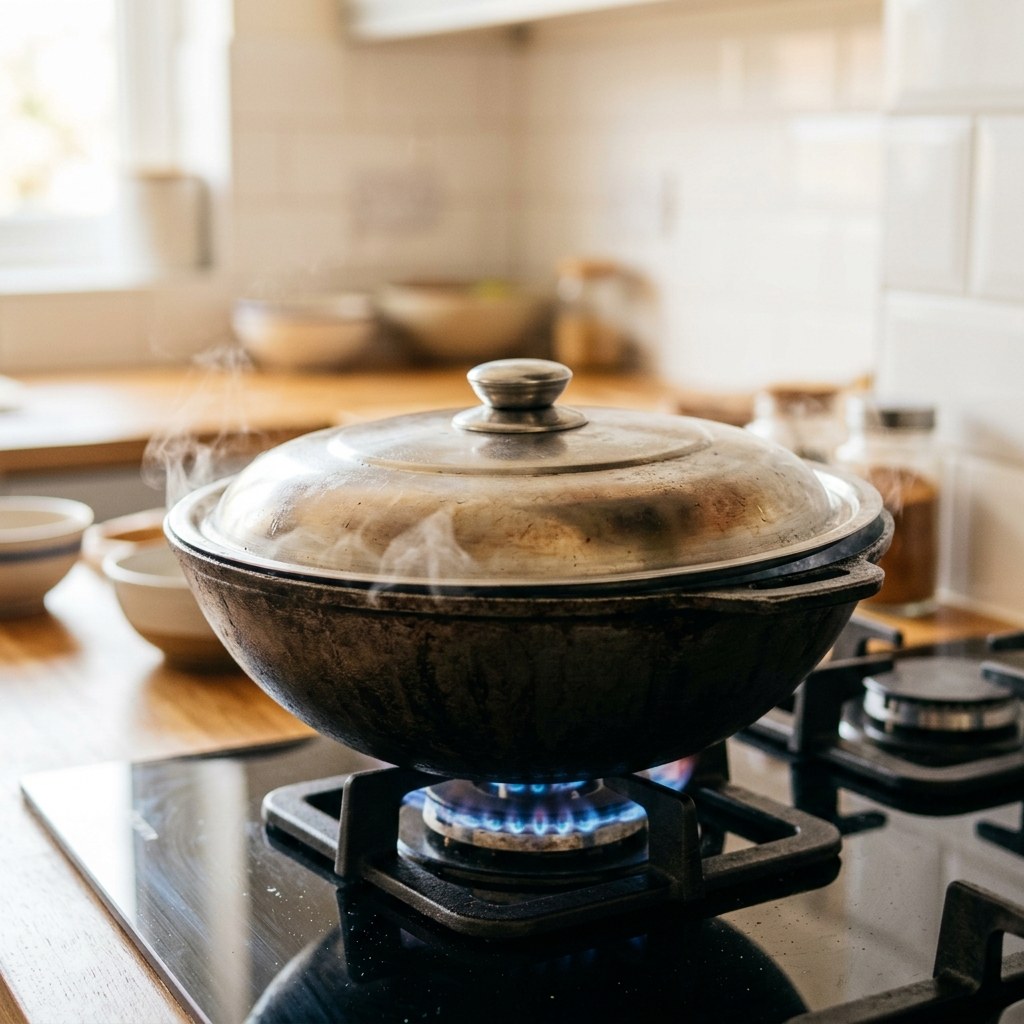 Season with Salt and Covered Steam