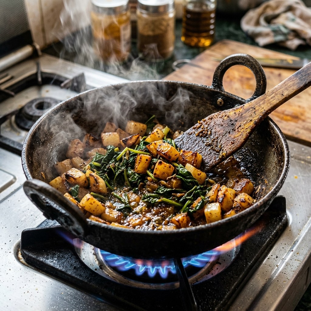 Uncovered High-Flame Bhunai