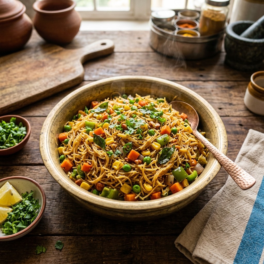 Namkeen Seviyan (Vegetable Vermicelli)
