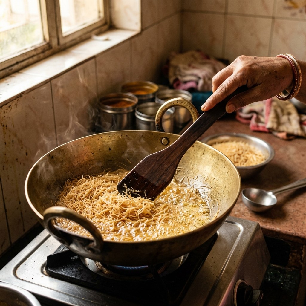 Roast Vermicelli in Desi Ghee