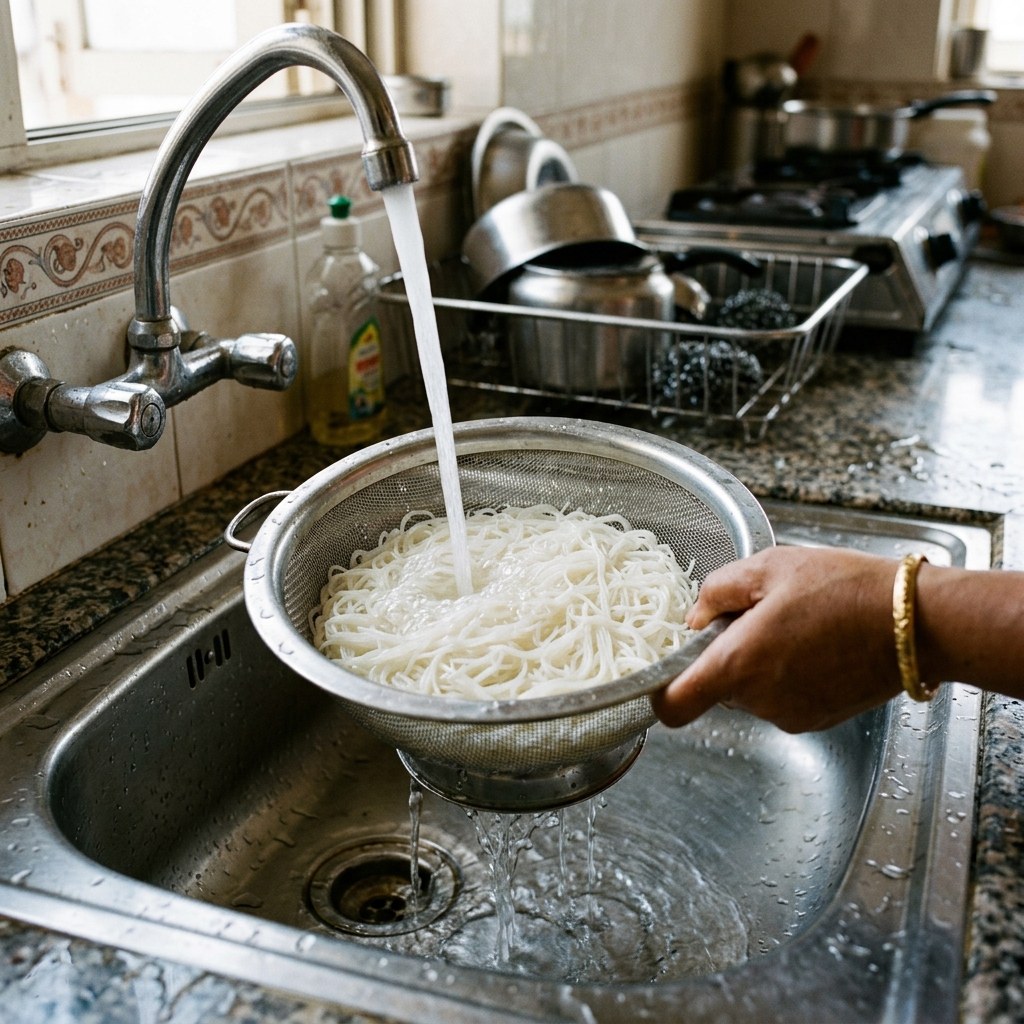 Drain & Cold Water Rinse