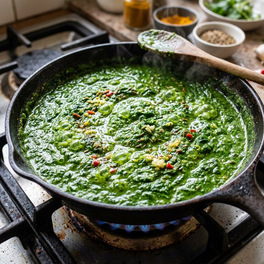 Simmer the Spinach