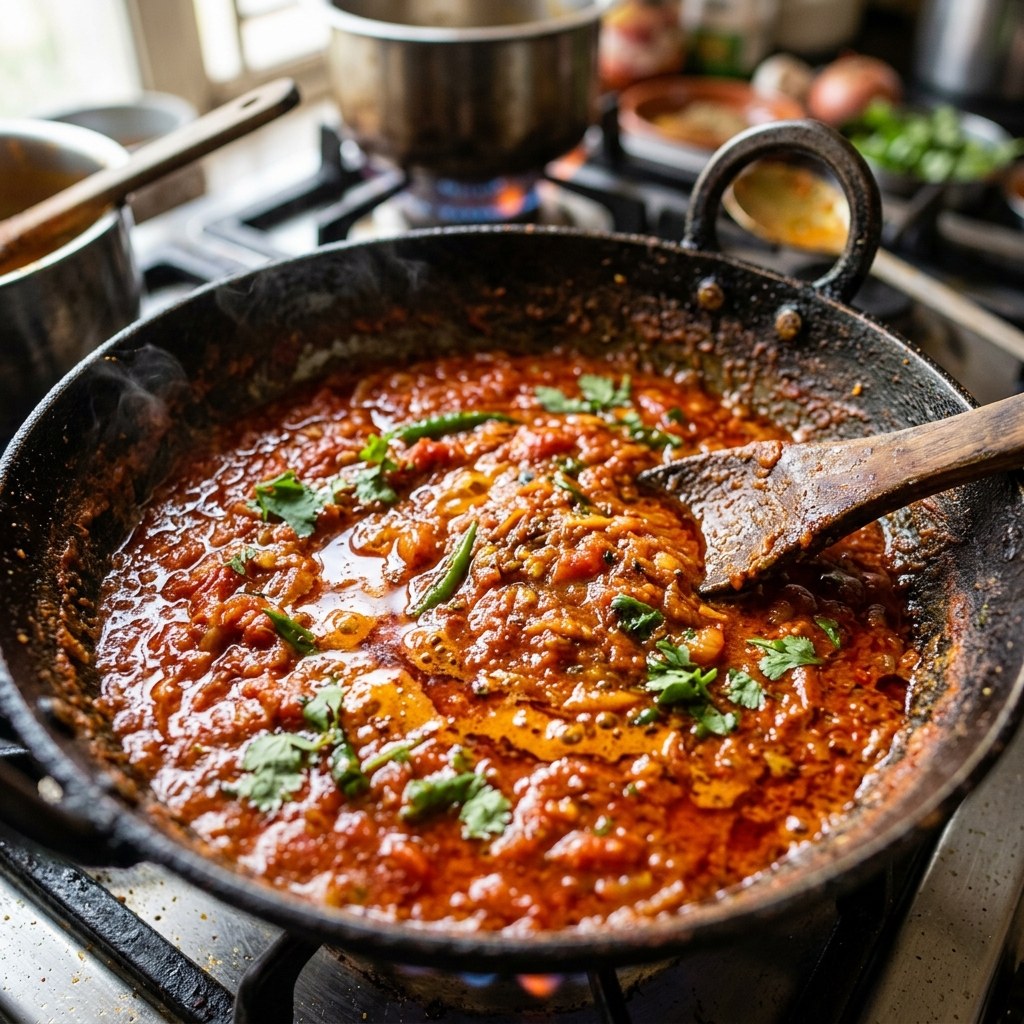 Cook the Tomato Masala