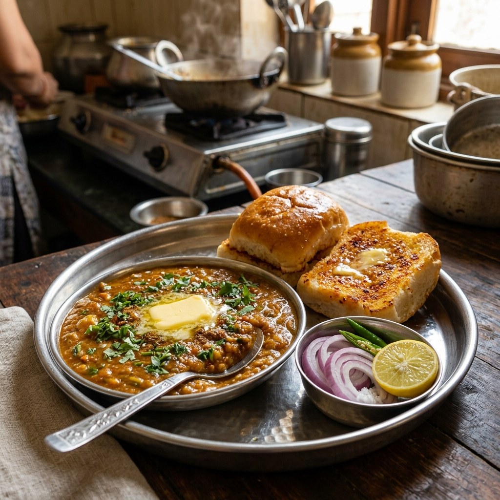 Punjabi Butter Pav Bhaji