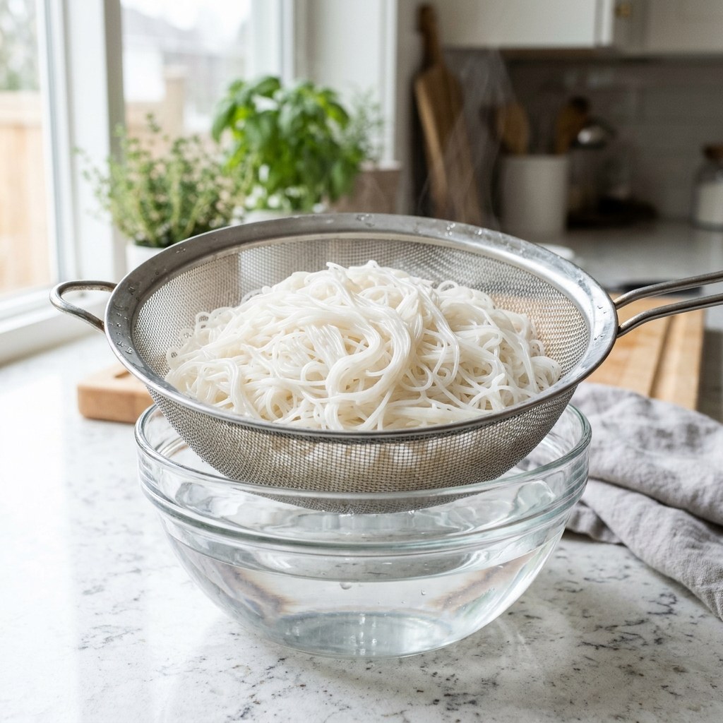Cold Water Shock & Drain in Colander